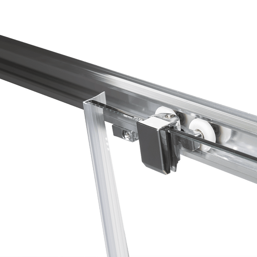 1000 x 1200mm Sliding Door Nano Safety Glass Shower Screen in CHROME