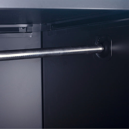 Lockable 1-Door Black Locker for Home or Office - 4-Digit Combination Lock