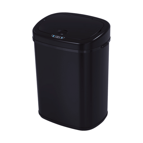 68L Motion Sensor Bin Automatic Stainless Steel Kitchen Rubbish Trash - Black