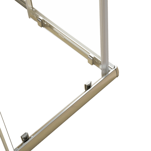 1000 x 1000mm Sliding Door Nano Safety Glass Shower Screen in CHROME