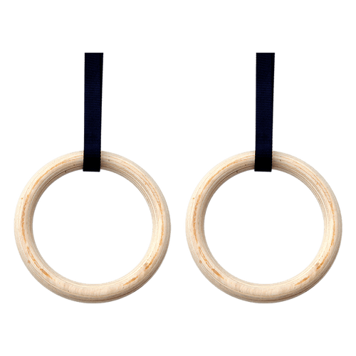 32mm Wooden Gymnastic Rings Olympic Gym Rings Strength Training
