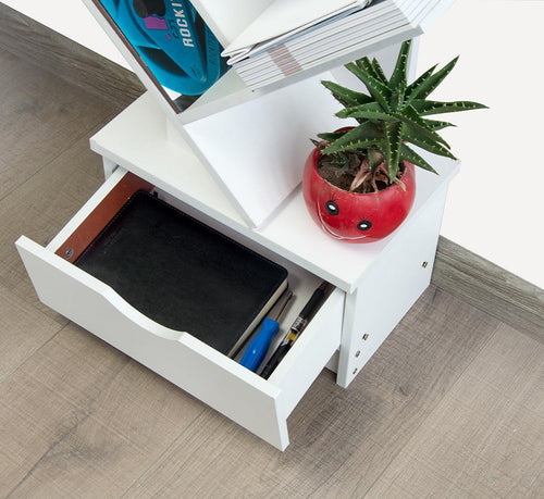 Tree Bookshelf Bookcase Book Organizer 12-Tier Multipurpose Shelf Display Racks