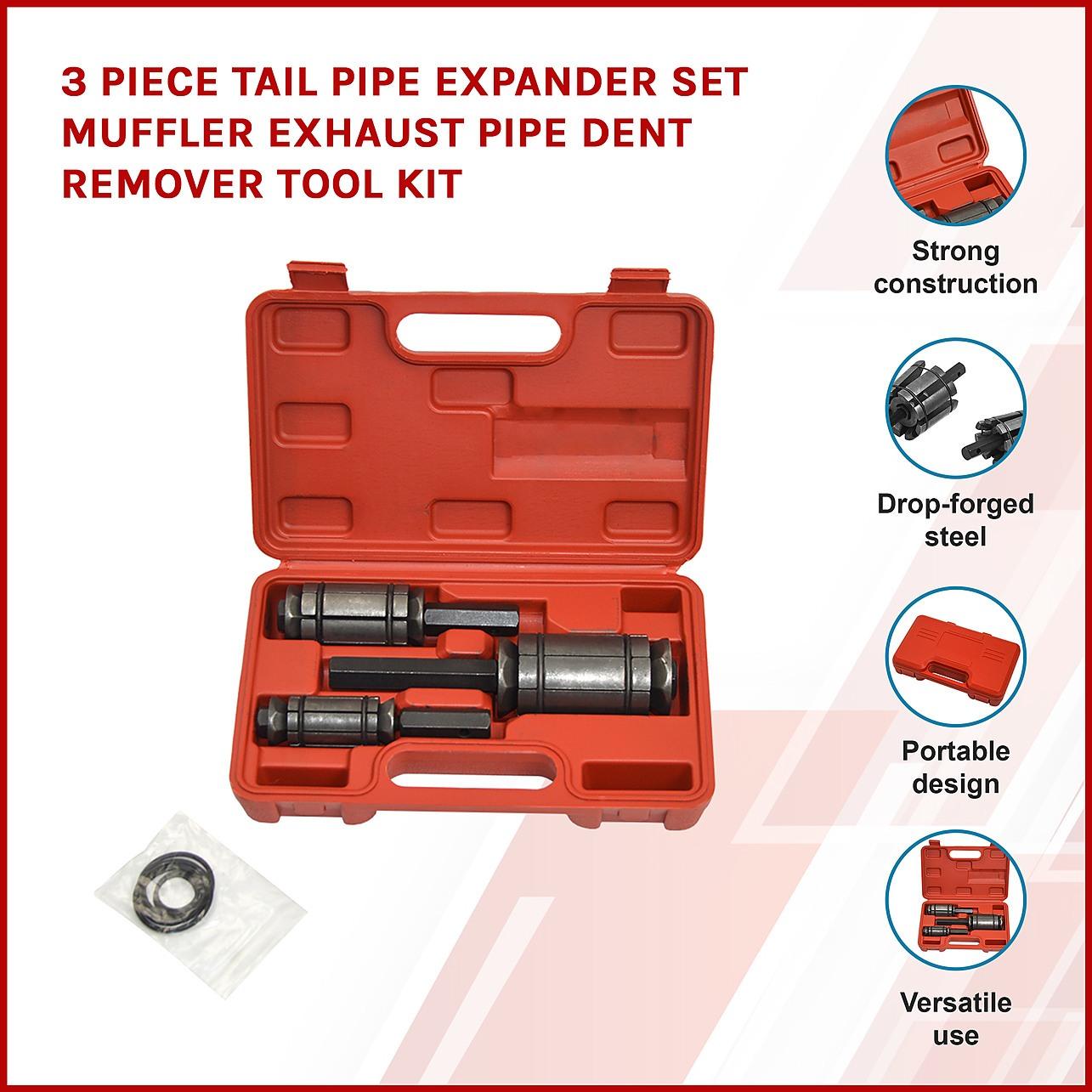 3 Piece Tail Pipe Expander Set Muffler Exhaust Pipe Dent Remover Tool ...