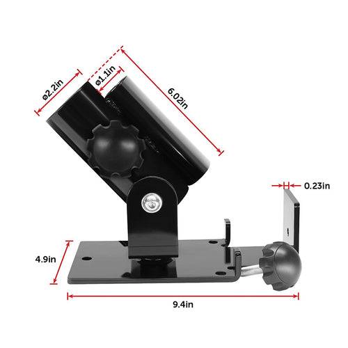 T Bar Row Landmine Platform 360-degree Swivel Fits 1", 2" Olympic Bars