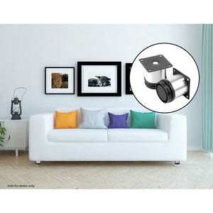4 x 8cm Adjustable Round Cupboard Table Sofa Bed Feet Furniture Leg