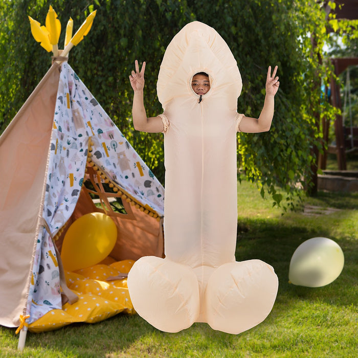 Willy Fancy Dress Inflatable Suit -Fan Operated Costume