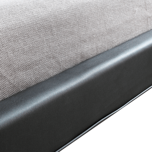 Double PU Leather Deluxe Bed Frame - Black