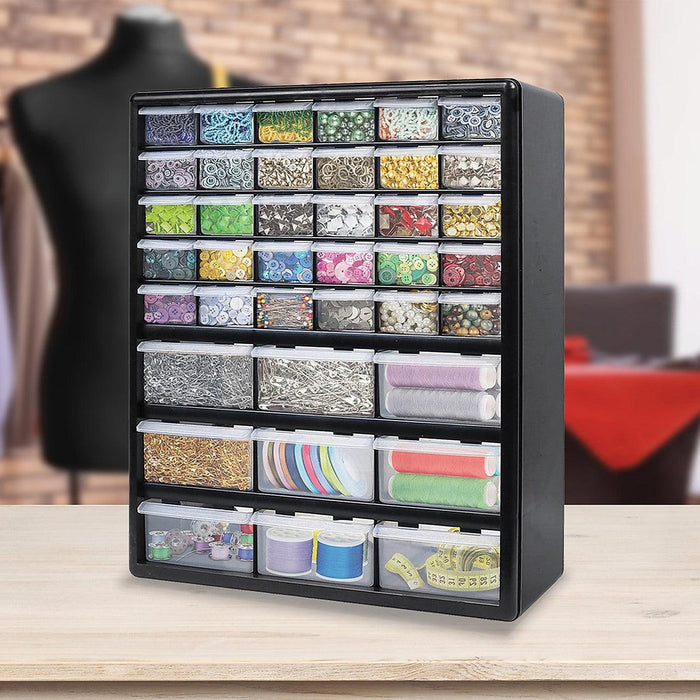 Large Storage Organizer, 39 Compartment, Plastic