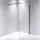 120 x 210cm Frameless 10mm Safety Glass Shower Screen in Square Black