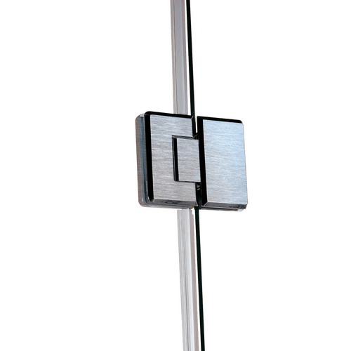 90 x 200cm Wall to Wall Frameless Shower Screen in Nickel Hardware, Round Handle