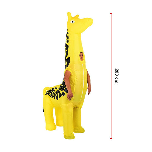 Giraffe Fancy Dress Inflatable Suit -Fan Operated Costume