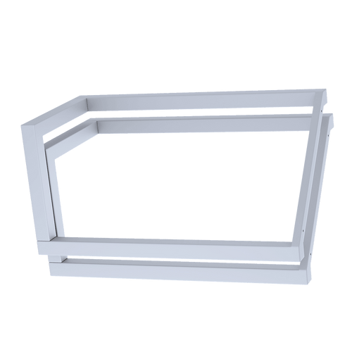 V Shaped Table Bench Desk Legs Retro Industrial Design Fully Welded - White