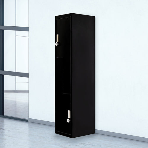 Multipurpose Locker – Black Dual L-Shaped Door with 4-Digit Combination Lock