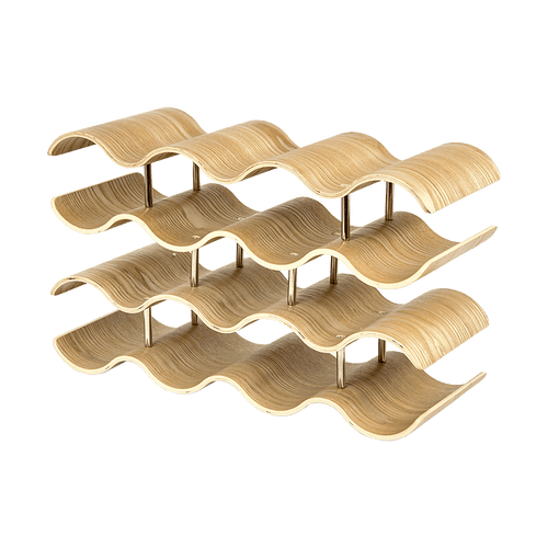 Wooden Wave Wine Rack/Creative Home Grape Wine Holder Shelf Cabinet/Bottle Rack