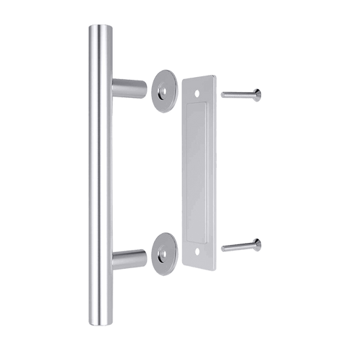 12" Barn Door Handle Sliding Flush Pull Wood Door Gate Hardware Stainless Steel