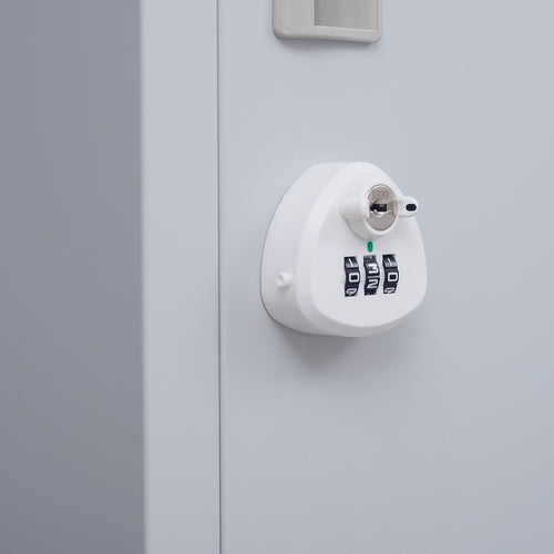 Lockable 1-Door Grey Locker for Home or Office - 3-Digit Combination Lock