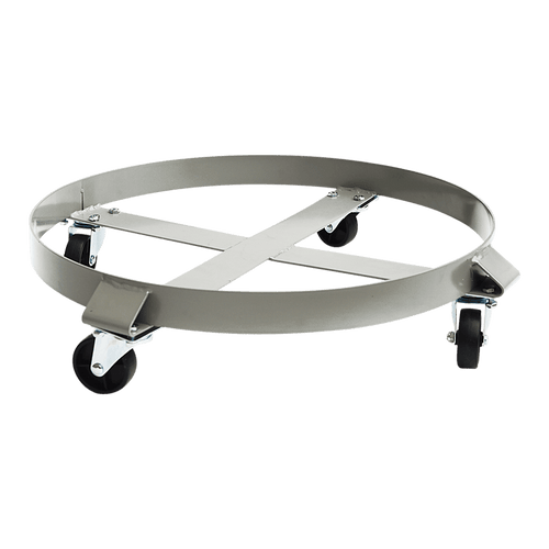 Drum Dolly 450kg 55 Gallon w Swivel Casters Heavy Duty Steel Frame Non Tipping