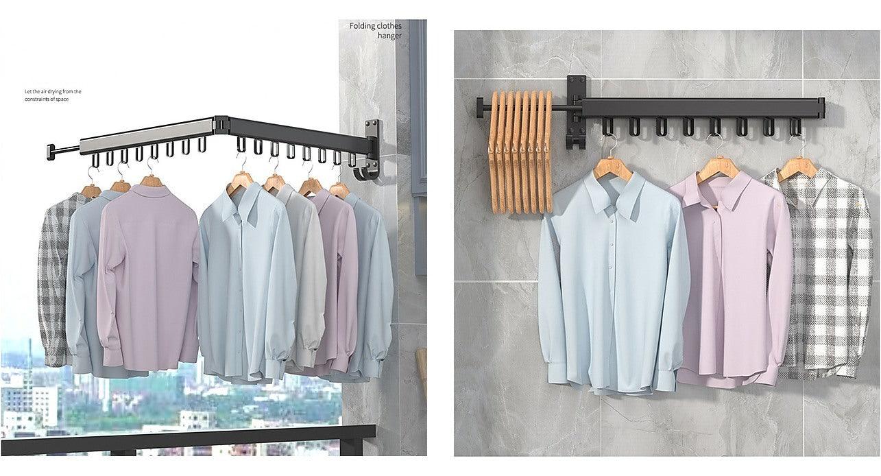 Foldable Wall Hanging Clothes Drying Rack Clothes Balcony
