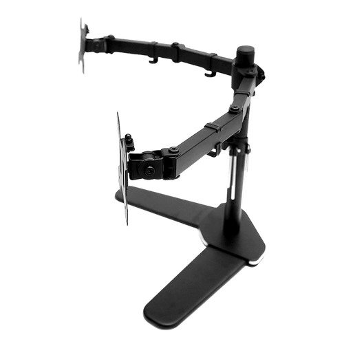 13"-27" Dual Screen Monitor Stand TV Bracket Computer Display Desk Mount Holder