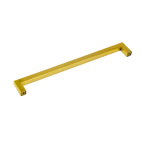 15x Brushed Brass Drawer Pulls Kitchen Cabinet Handles - Gold Finish 256mm