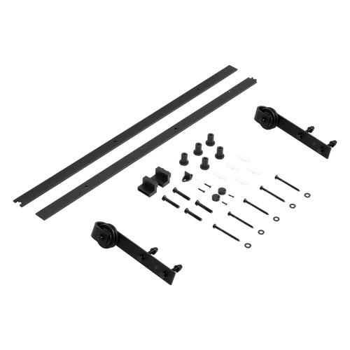 Black Sliding Barn Door Hardware 2M 
