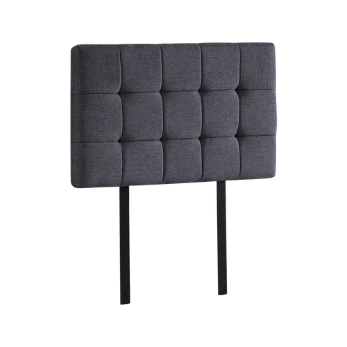 Grey Linen Fabric Single Deluxe Tufted Headboard Bedhead