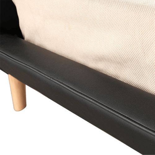 King PU Leather Deluxe Bed Frame - Black