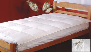 100% White Duck Feather Mattress Topper - Single