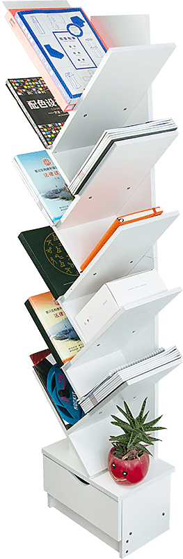 Tree Bookshelf Bookcase Book Organizer 12-Tier Multipurpose Shelf Display Racks