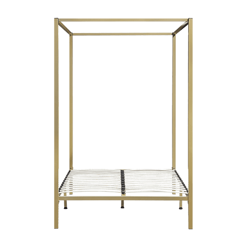 4 Four Poster Double Bed Frame - Gold