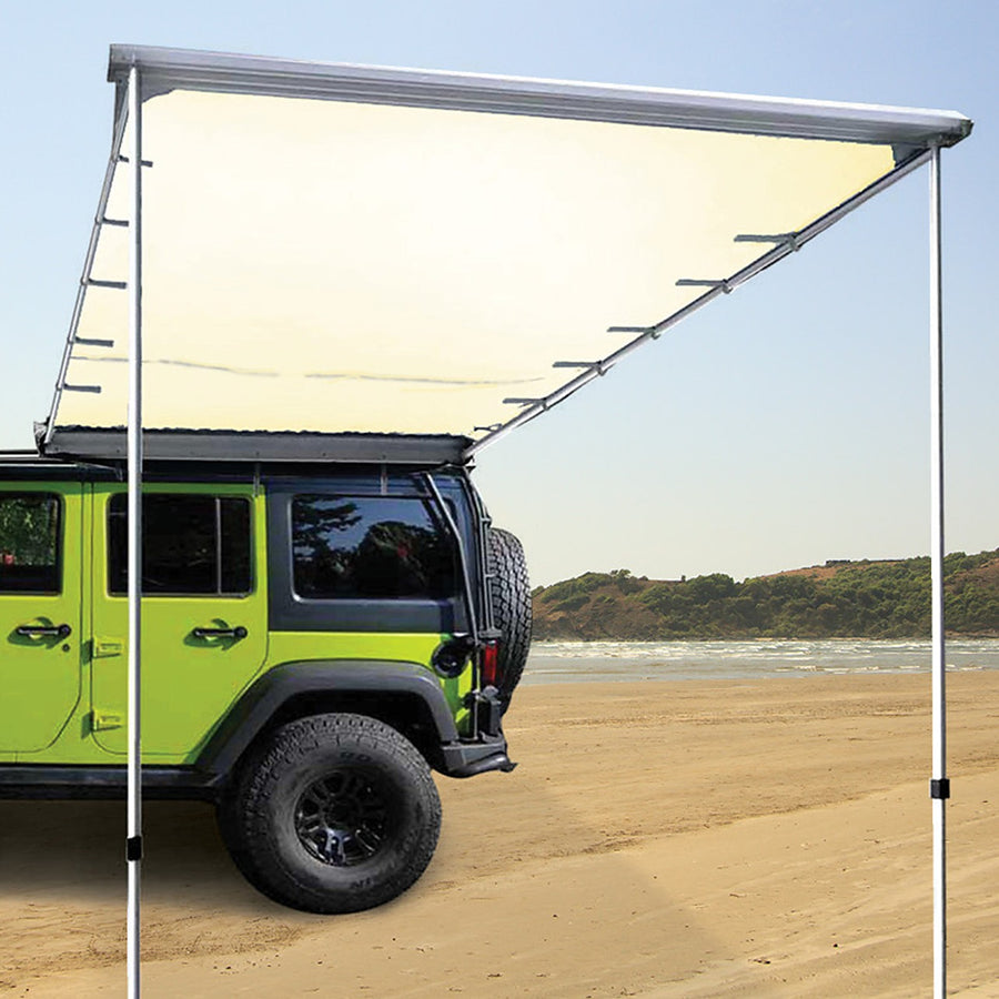 Car Side Awning – 1.4m x 2m Adjustable Roof Rack Canopy