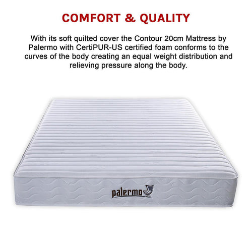 Contour Encased Coil King Mattress - CertiPUR-US Certified Foam