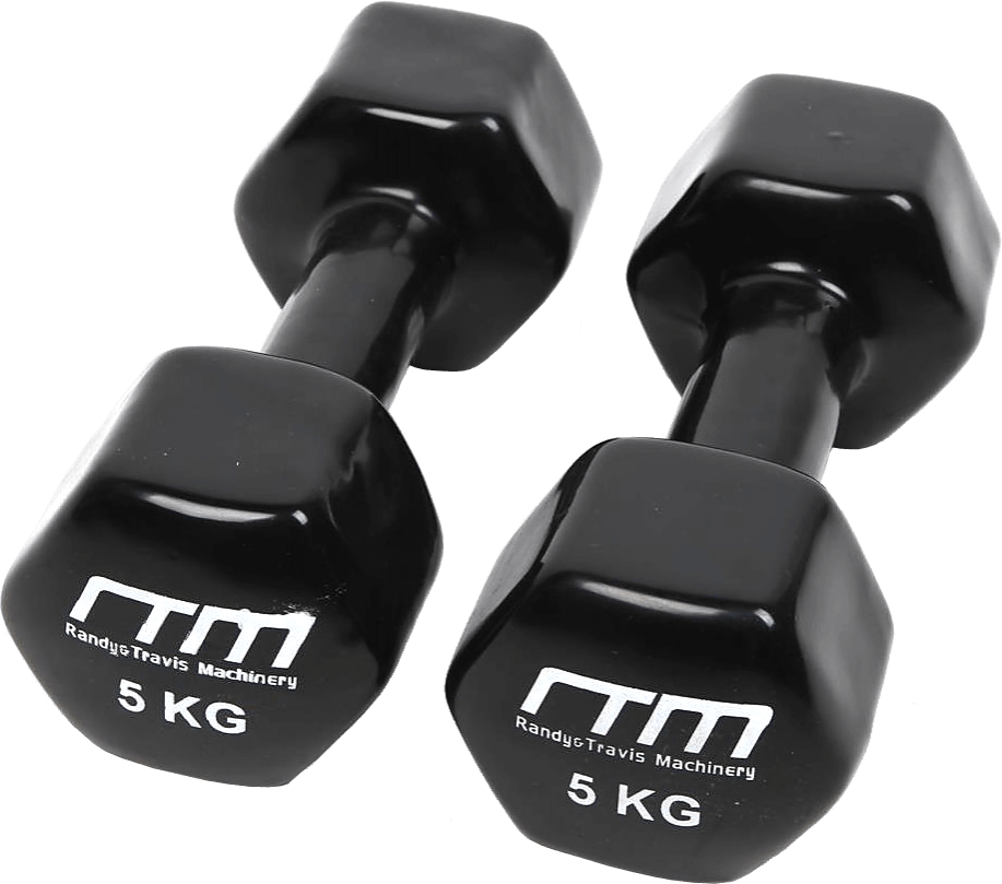 5kg Dumbbells Pair Hand Weights PVC Coated Australia s DIY