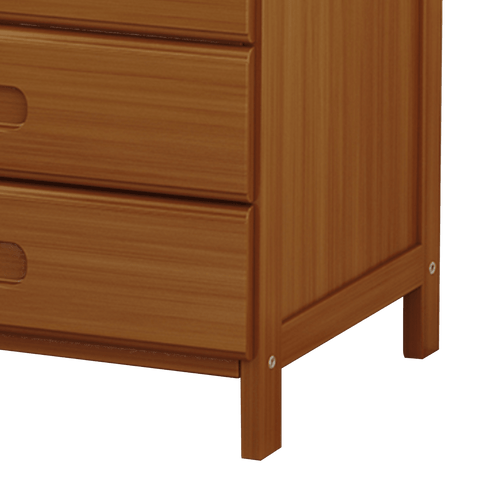 Bamboo Bedside Table Nightstand Storage Bedroom Sofa Side Stand - Dark Wood