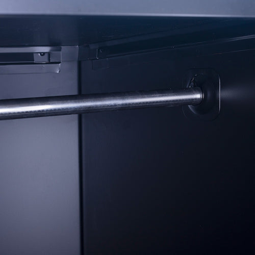 Lockable 1-Door Black Locker for Home or Office - Standard Lock with 2 Keys