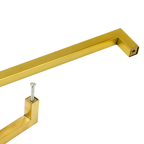 15 x Brushed Brass Drawer Pulls Kitchen Cabinet Handles - Gold Finish 192mm