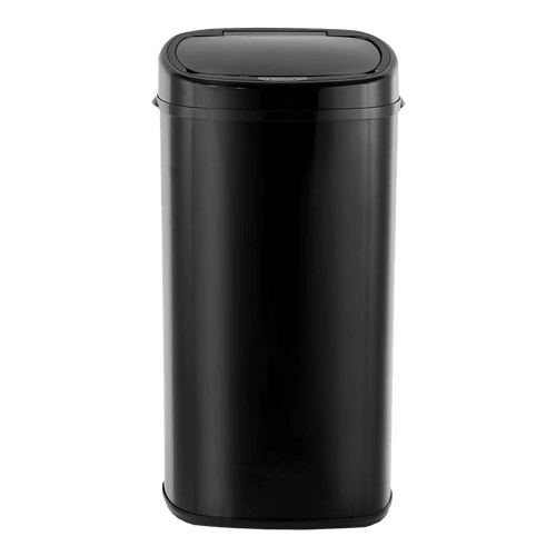 68L Motion Sensor Bin Automatic Stainless Steel Kitchen Rubbish Trash - Black