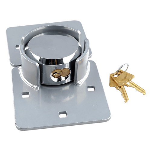 Van Door Lock With Brackets - Heavy Duty Security Vehicle Hasp Padlock