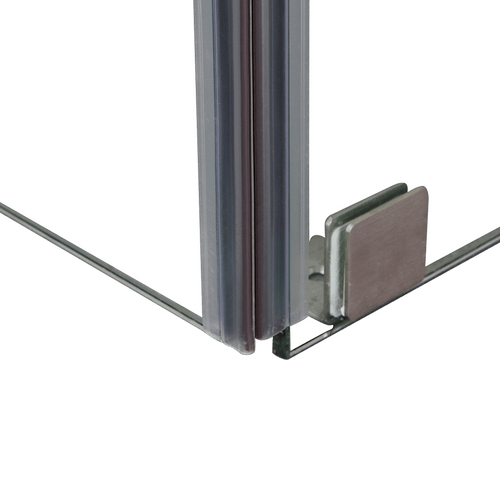 900 x 900mm Frameless 10mm Glass Shower Screen By Della Francesca CHROME Hardware, Round Handle