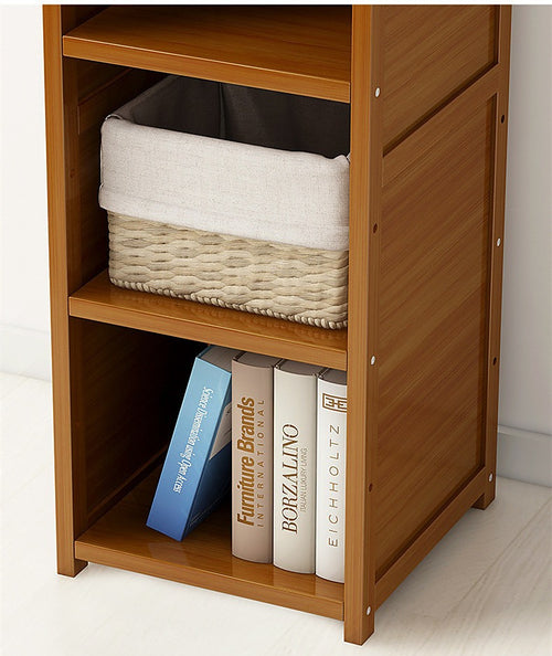 3 Piece Bamboo Adjustable Shelf Set – Bookcase Display Storage Rack Stand for Home or Office