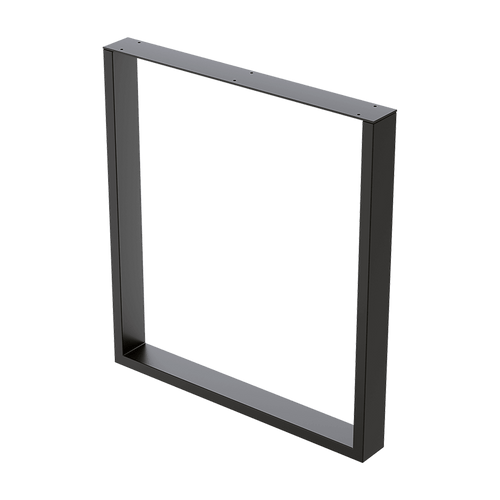 Square-Shaped Table Bench Desk Legs Retro Industrial Design Fully Welded - Black