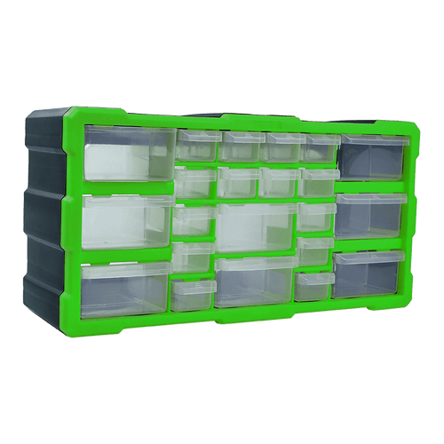 22 Multi Drawer Parts Storage Cabinet Unit Organiser Home Garage Tool Box