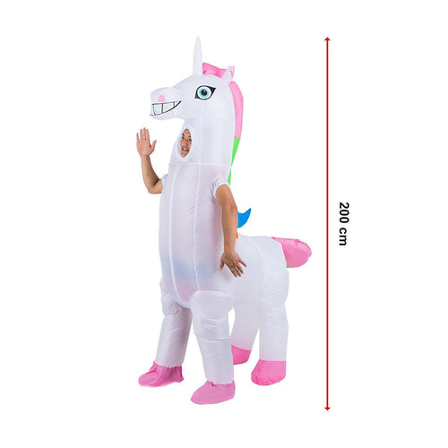 Giant Unicorn Fancy Dress Inflatable Suit -Fan Operated Costume