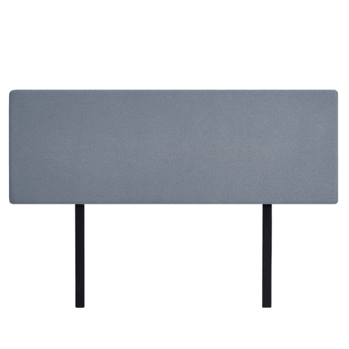 Linen Fabric Rectangular King Bed Deluxe Headboard Bedhead Berlin Blue 