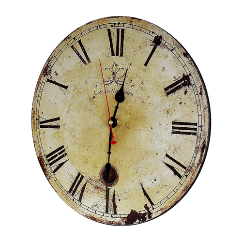 Large Vintage Wall Clock Kitchen  Office Retro Timepiece