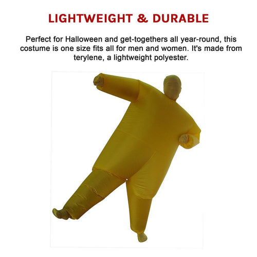Inflatable Plain Yellow Fancy Dress Costume