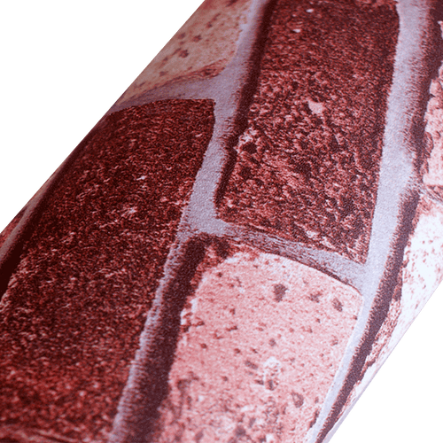 10m 3D Red Brick Print Theme Wallpaper