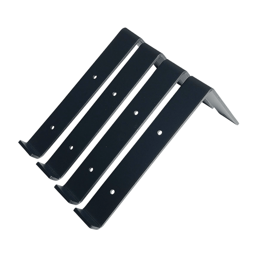 Floating Wall Shelf Brackets Heavy Duty Rustic Industrial 4-Pack