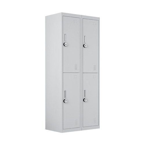 2x2 Door Grey Metal Locker – Secure Storage with 4-Digit Combination Lock