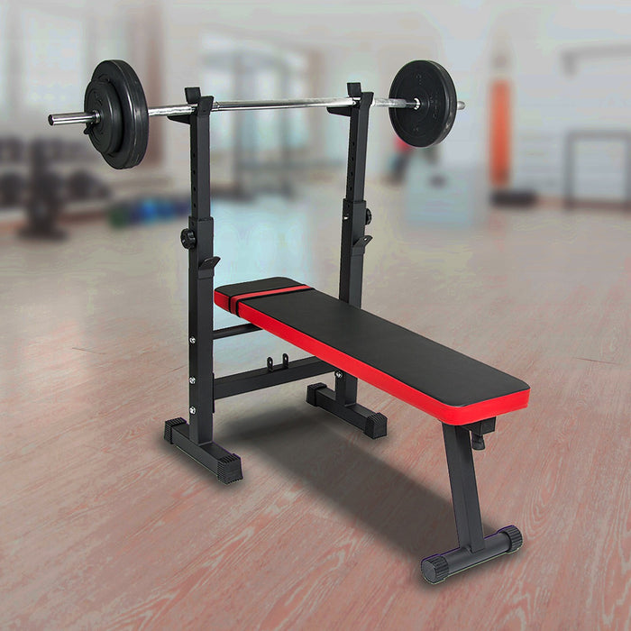 Folding Flat Weight Lifting Bench Body Workout Exercise Machine Home Fitness